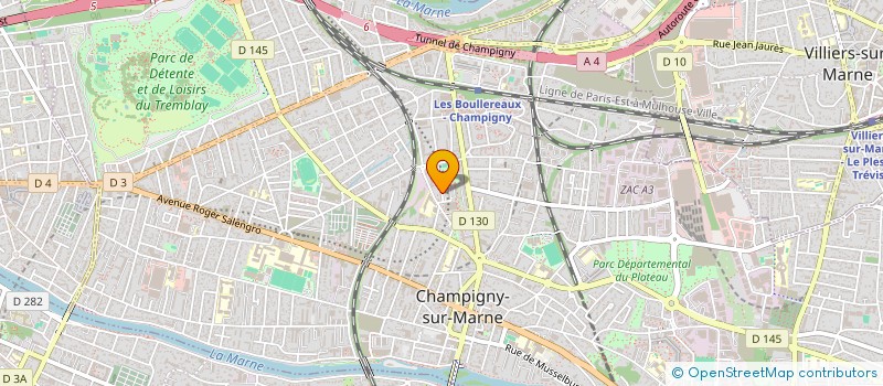 localisation de l'entreprise NURLOC à CHAMPIGNY-SUR-MARNE