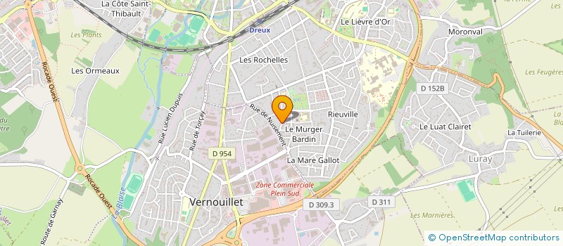 localisation de l'entreprise NURO HOLDING à DREUX