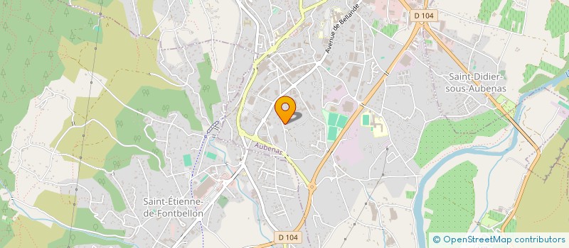 localisation de l'entreprise NURY JEROME  AUBENAS