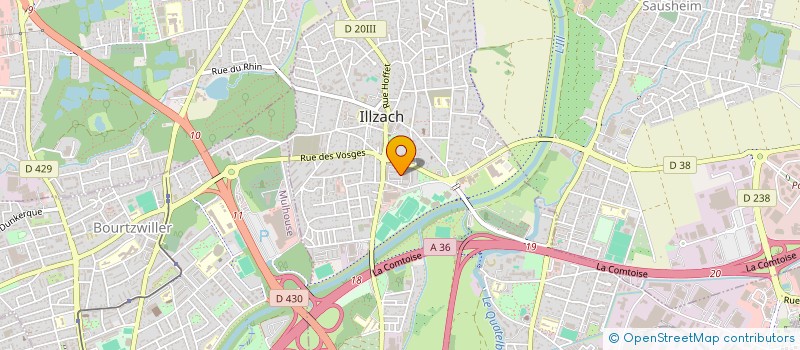 localisation de l'entreprise NUSSBAUMER SARL à ILLZACH