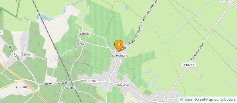 localisation de l'entreprise NUTER RENE ET BRETAGNE GILBERT  QUEYRAC