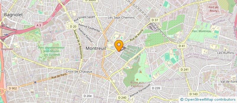 localisation de l'entreprise NUTH UN à MONTREUIL