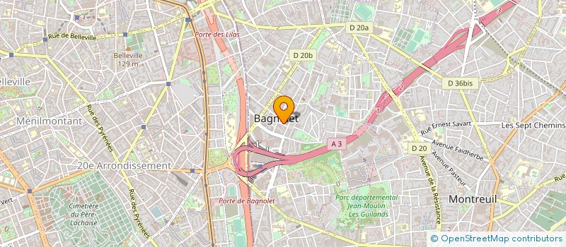 localisation de l'entreprise NUTHU ALIMENTATION  BAGNOLET