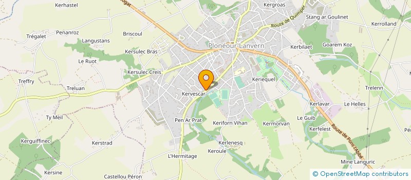 localisation de l'entreprise NUTIFOOD à PLONEOUR-LANVERN