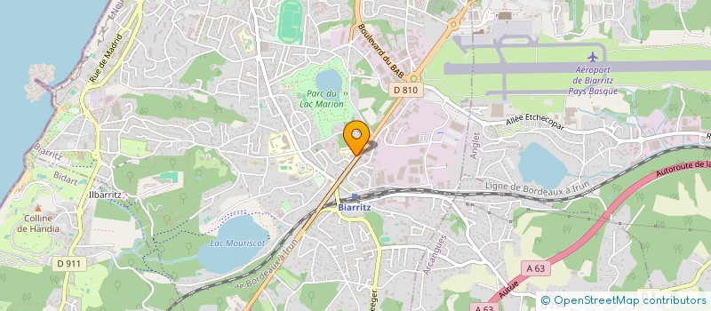 localisation de l'entreprise NUTISLAB à BIARRITZ