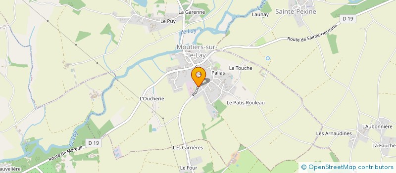 localisation de l'entreprise NUTR'EASY  MOUTIERS-SUR-LE-LAY