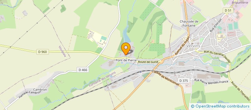 localisation de l'entreprise NUTRECO FRANCE SA  FONTAINE-LES-VERVINS