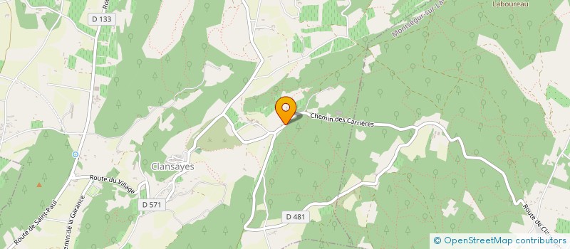 localisation de l'entreprise NUTRELVA  CLANSAYES