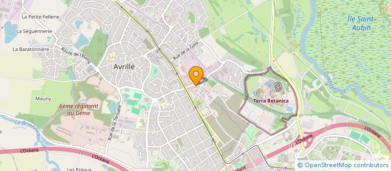 localisation de l'entreprise NUTRI 2000  AVRILLE