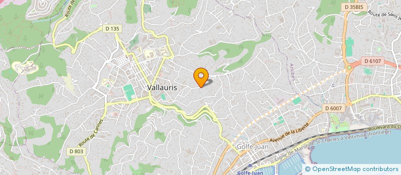 localisation de l'entreprise NUTRI BALANCE SARL à VALLAURIS