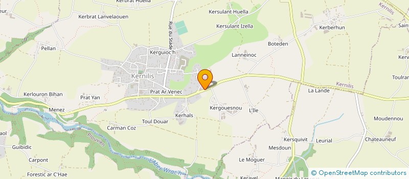 localisation de l'entreprise NUTRI-BREIZH à KERNILIS