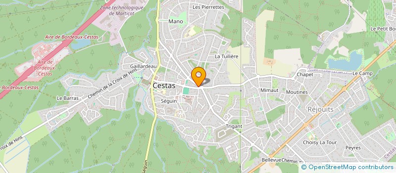 localisation de l'entreprise NUTRI-C à CESTAS