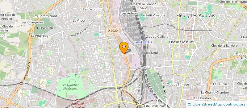 localisation de l'entreprise NUTRI FIT 45  FLEURY-LES-AUBRAIS