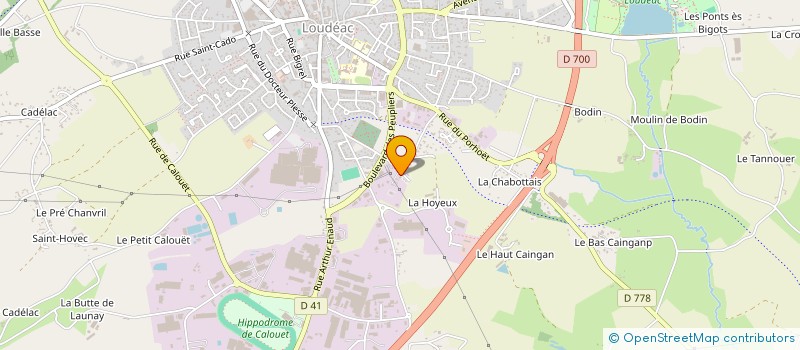 localisation de l'entreprise NUTRI-FUTURE PROD à LOUDEAC