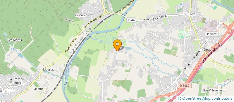 localisation de l'entreprise NUTRI LAB  NEUVIC