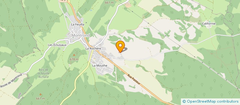 localisation de l'entreprise NUTRI-VERT à MONTROND