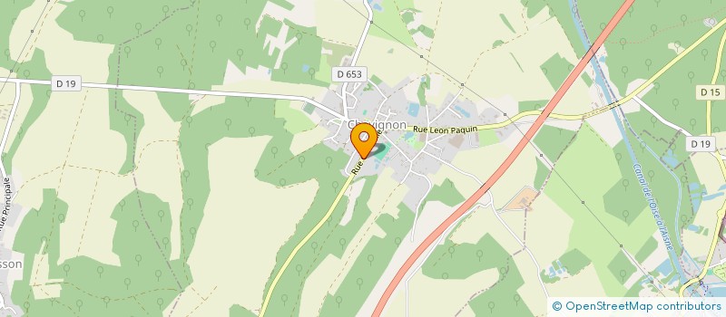 localisation de l'entreprise NUTRI5 à CHAVIGNON