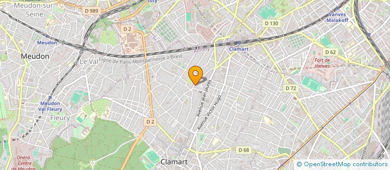 localisation de l'entreprise NUTRIBIOTA92 à CLAMART