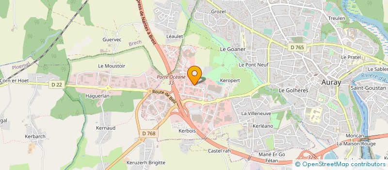 localisation de l'entreprise NUTRICANIN BRETAGNE à AURAY