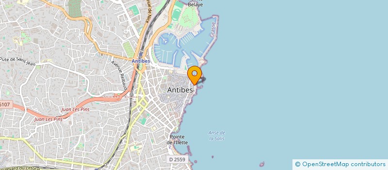 localisation de l'entreprise NUTRIDEO à ANTIBES