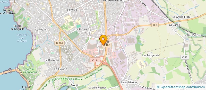 localisation de l'entreprise NUTRIFIT 35 à SAINT-MALO