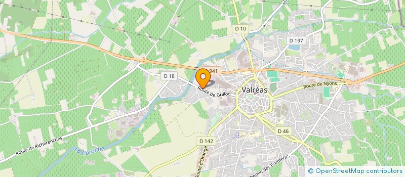 localisation de l'entreprise NUTRIFOODS à VALREAS
