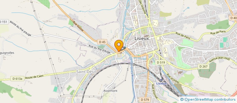 localisation de l'entreprise NUTRIFORM à LISIEUX