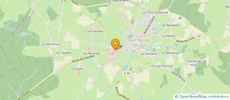 localisation de l'entreprise NUTRIHORSE à SAINT-BONNET-DE-JOUX