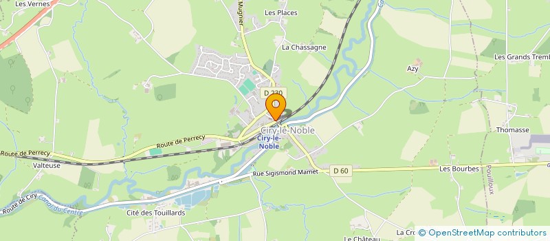 localisation de l'entreprise NUTRILINE PRODUCTION à CIRY-LE-NOBLE