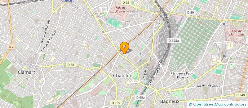 localisation de l'entreprise NUTRIMEDIA  CHATILLON