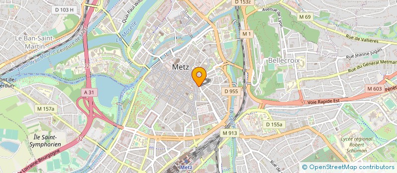 localisation de l'entreprise NUTRIMETZ à METZ