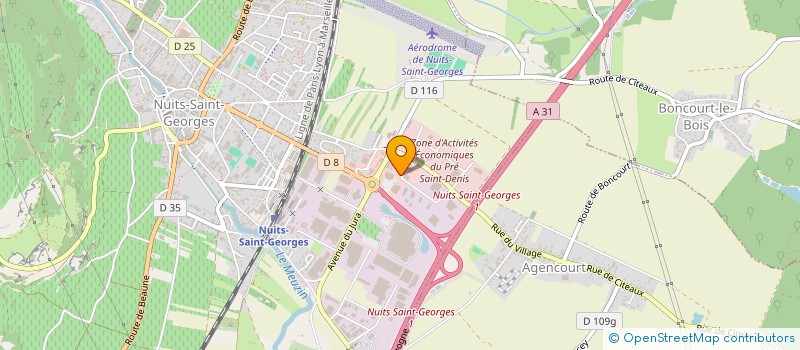 localisation de l'entreprise NUTRIMOS à NUITS-SAINT-GEORGES