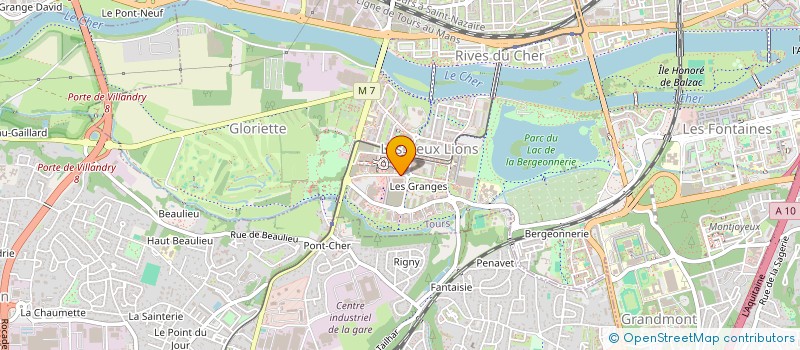 localisation de l'entreprise NUTRINESS à TOURS