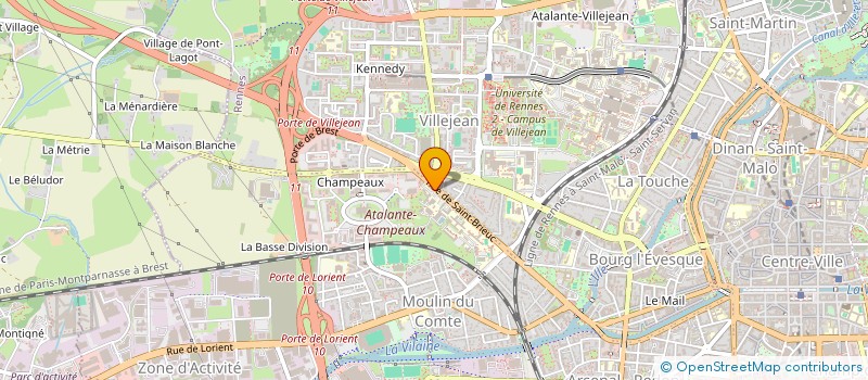 localisation de l'entreprise NUTRINOV à RENNES