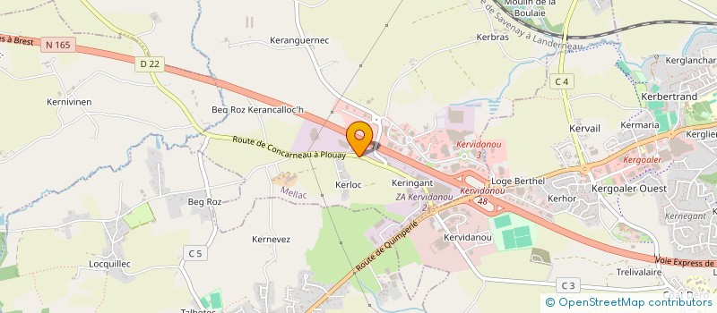 localisation de l'entreprise NUTRIPACK OUEST  MELLAC