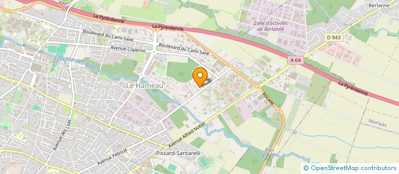 localisation de l'entreprise NUTRIPERFUSION 64 à PAU