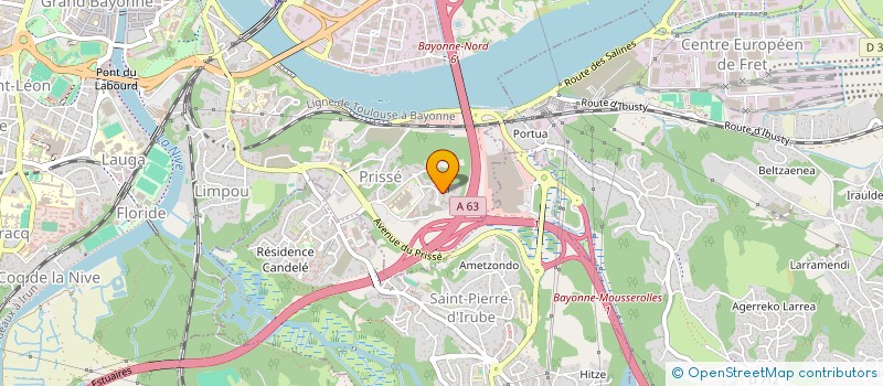 localisation de l'entreprise NUTRIPROGRESS  BAYONNE