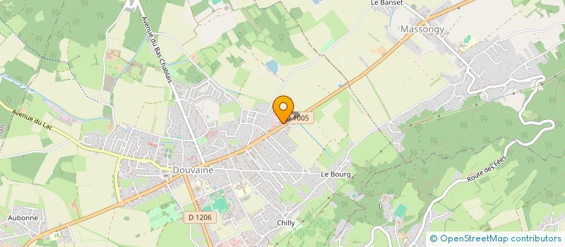 localisation de l'entreprise NUTRISPORT 74  DOUVAINE