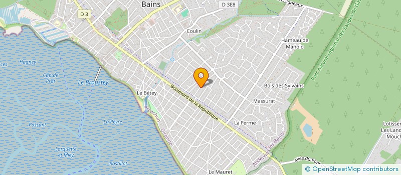 localisation de l'entreprise NUTRISPORTSANTE  ANDERNOS-LES-BAINS