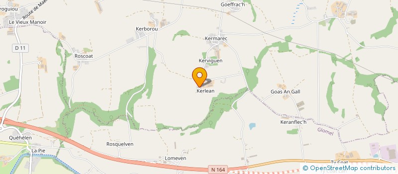 localisation de l'entreprise NUTRITEK  MAEL-CARHAIX