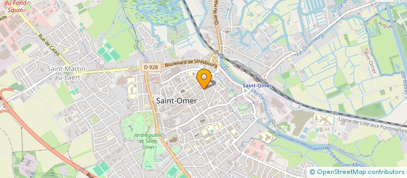 localisation de l'entreprise NUTRITION A.I.M.  SAINT-OMER