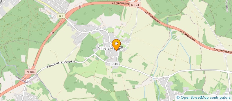 localisation de l'entreprise NUTRITION CHIENS ET CHATS  VILLIERS-ADAM