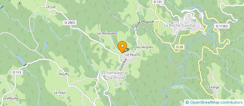 localisation de l'entreprise NUTRITIPS  CHAMPAGNAC-LA-PRUNE