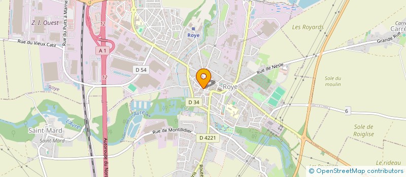 localisation de l'entreprise NUTRIWISE à ROYE