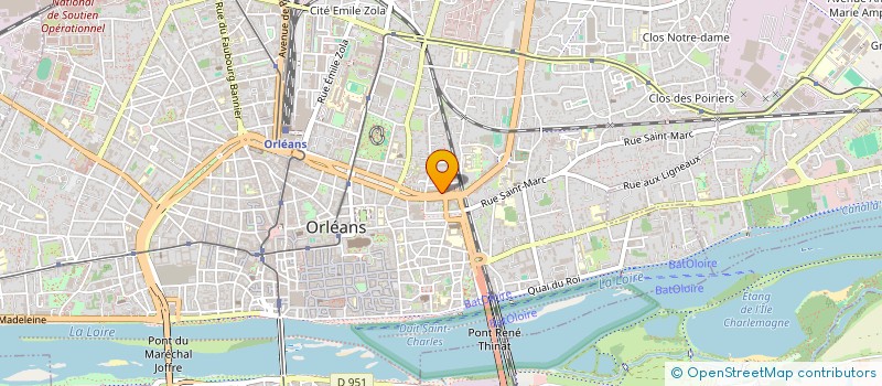 localisation de l'entreprise NUTRIX CONTINENTALE à ORLEANS