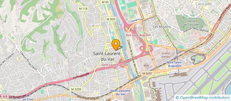 localisation de l'entreprise NUTRIXCORP à SAINT-LAURENT-DU-VAR