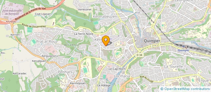 localisation de l'entreprise NUTS PUBLISHING à BENODET