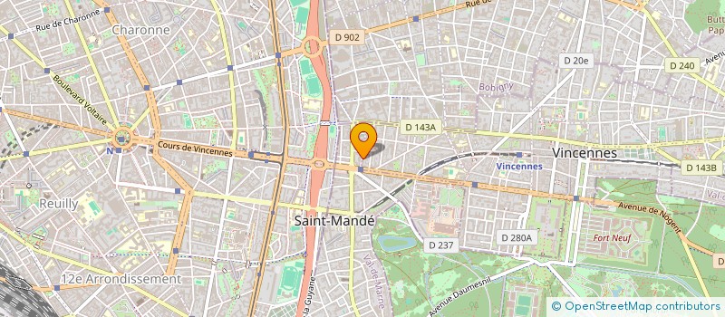 localisation de l'entreprise NUUTRIMI SAS à SAINT-MANDE