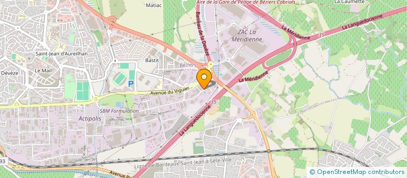 localisation de l'entreprise NUWA à VILLENEUVE-LES-BEZIERS