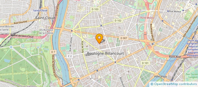 localisation de l'entreprise NUXE INTERNATIONAL SAS  BOULOGNE-BILLANCOURT